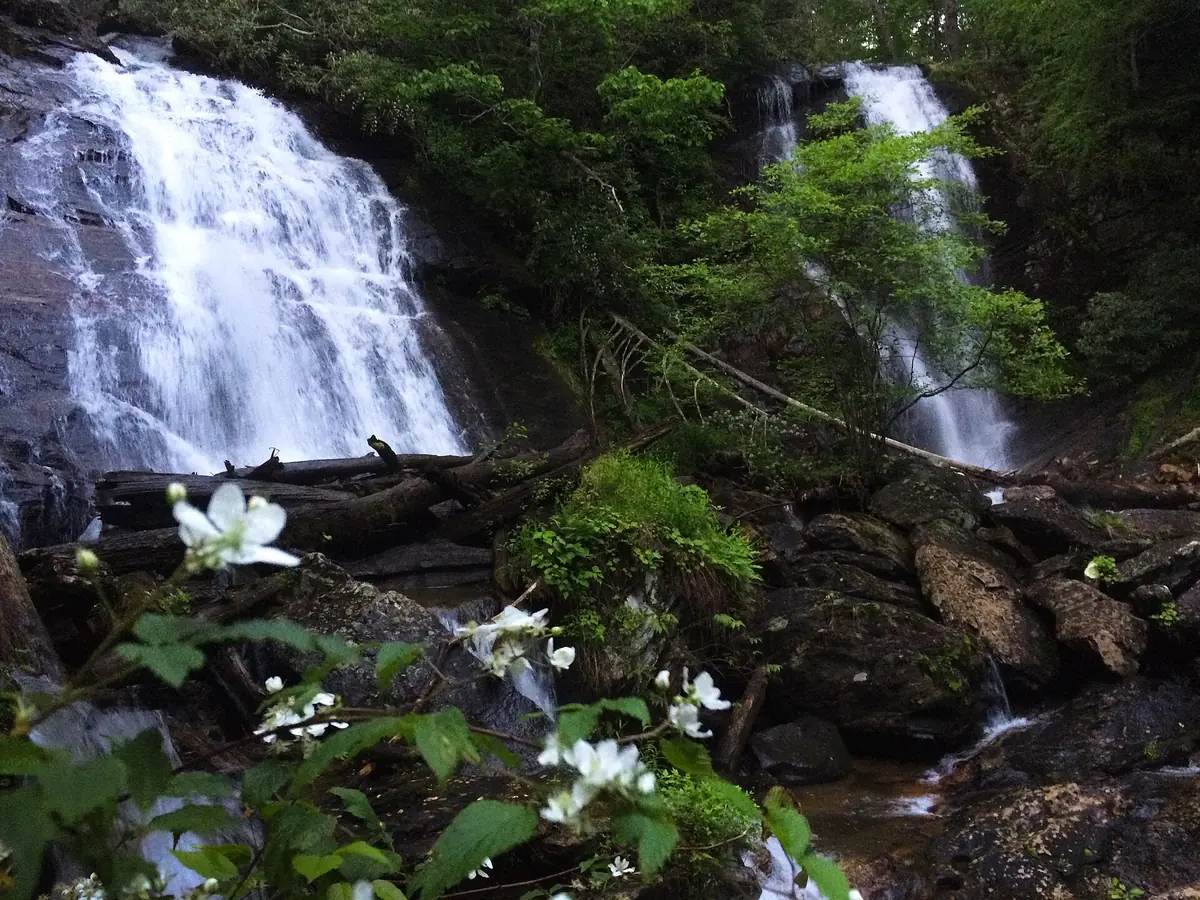 Anna Ruby Falls twin waterfalls
